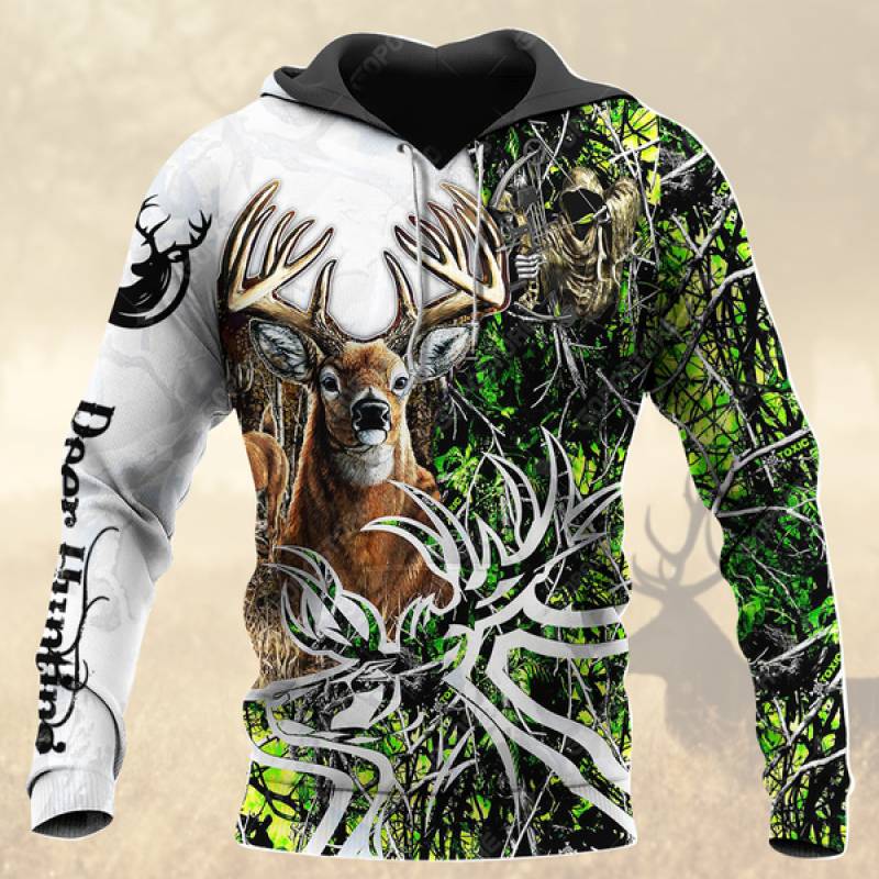 Deer Hunting 3D All Over Printed Hoodie BT031222