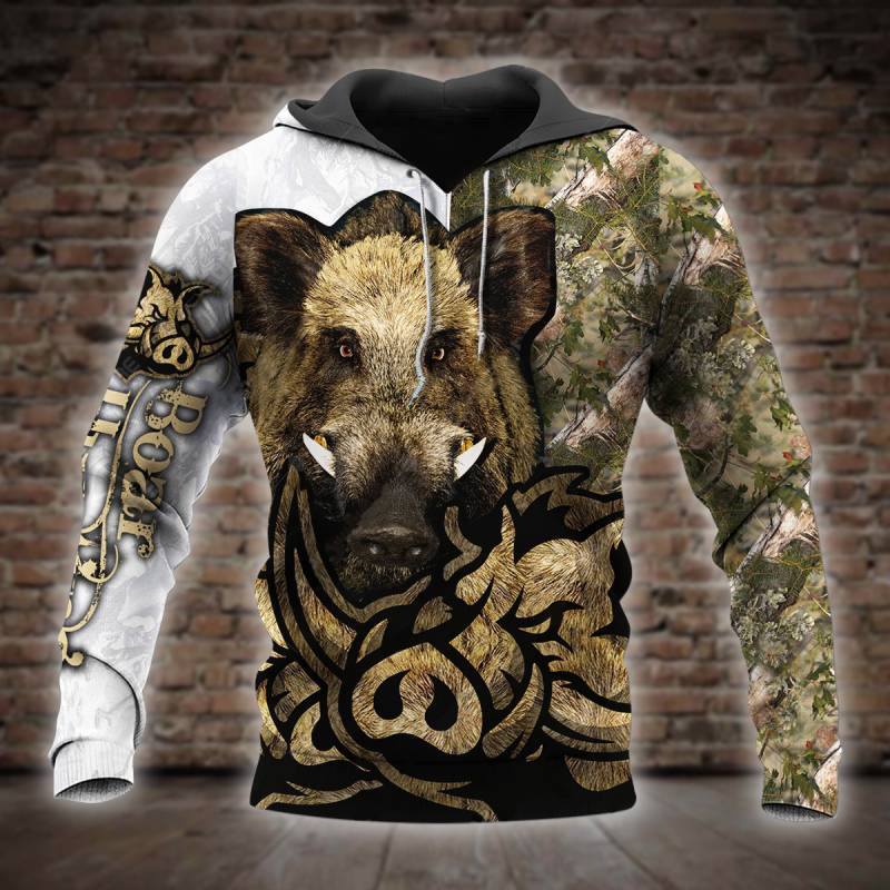 Boar Hunting 3D All Over Printed Hoodie X091221