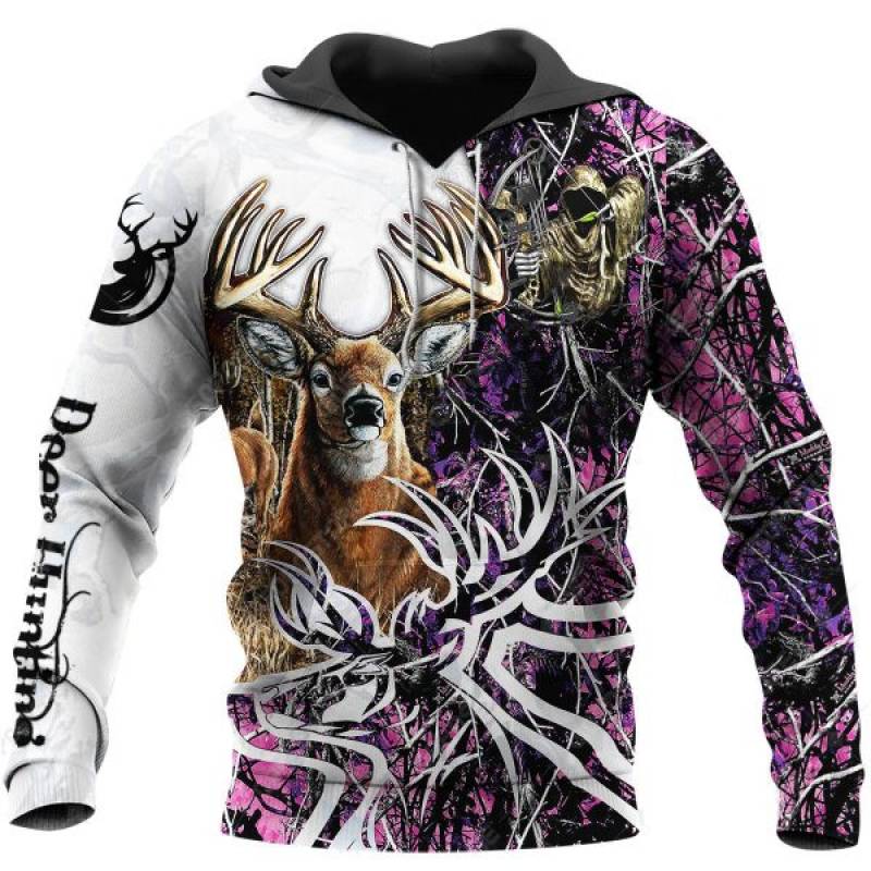 Deer Hunting 3D All Over Printed Hoodie BT041279