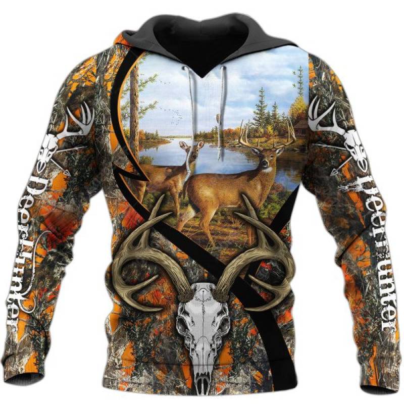 Deer Hunting 3D All Over Printed Hoodie X061211