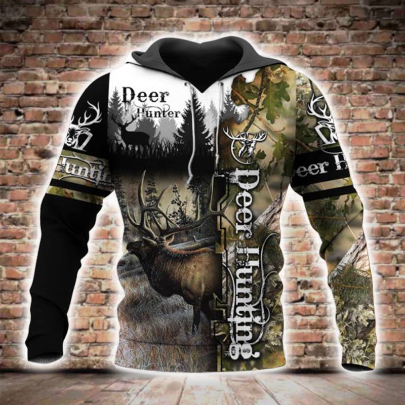 Deer Hunting Camo 3D All Over Printed Hoodie BT131211