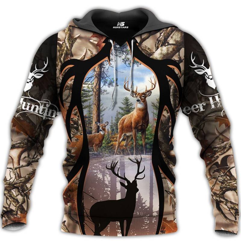 Deer Hunting 3D All Over Printed Hoodie BT051282