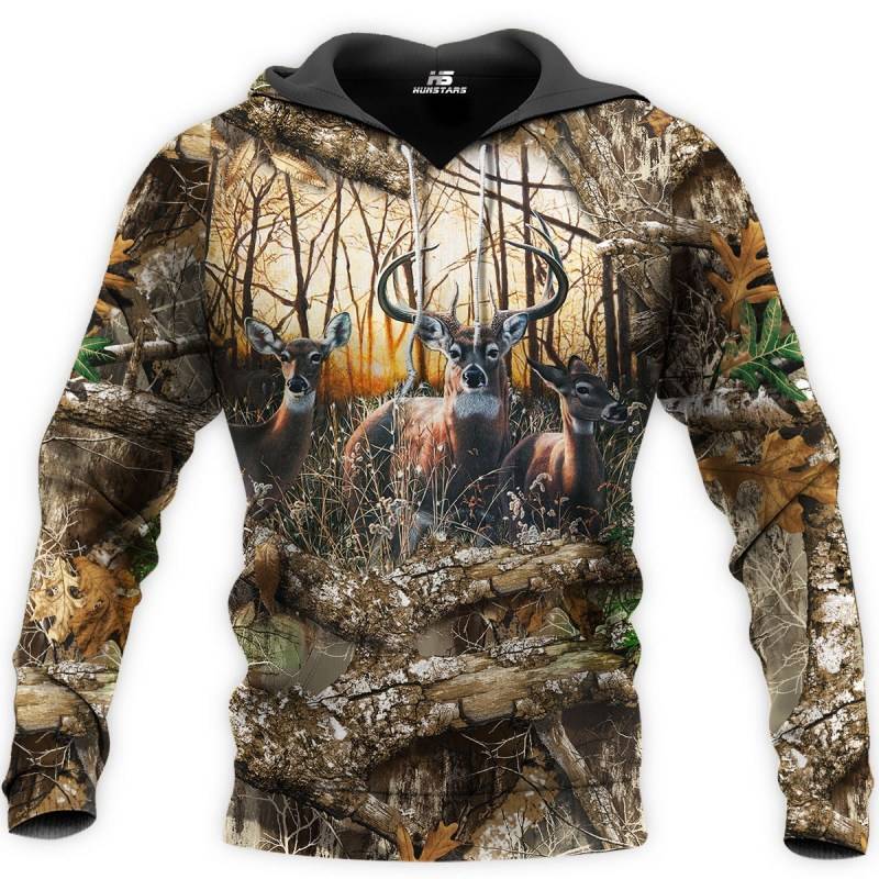 Deer Hunting 3D All Over Printed Hoodie BT051288