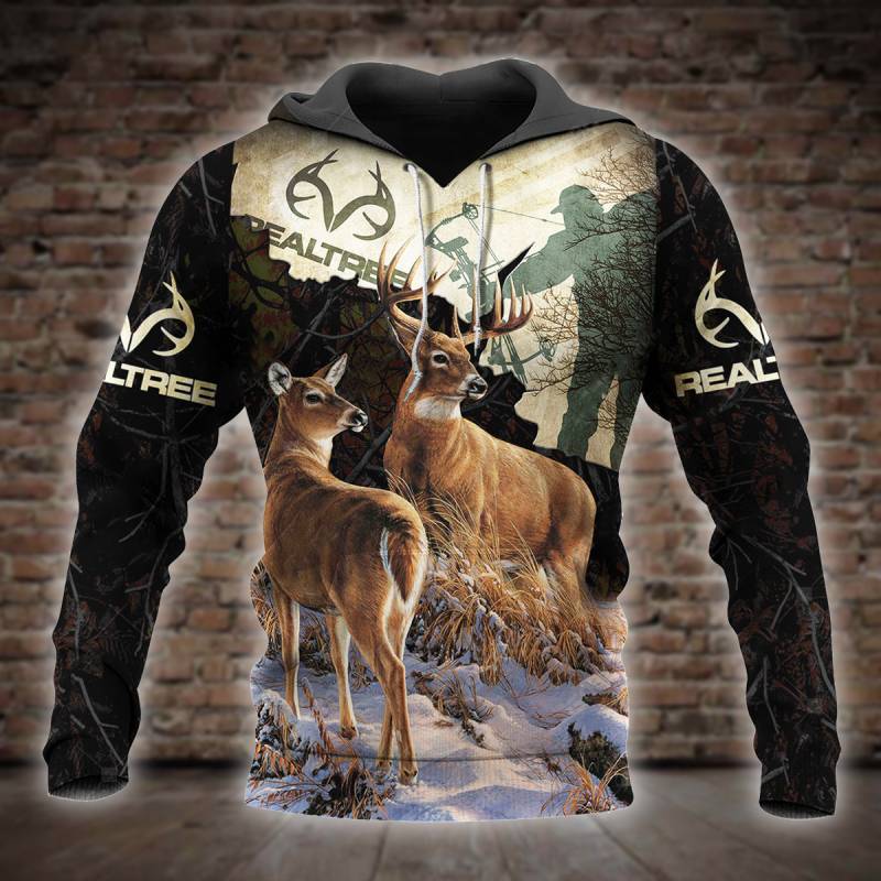 Bow Hunting Deer 3D All Over Printed Hoodie X071264