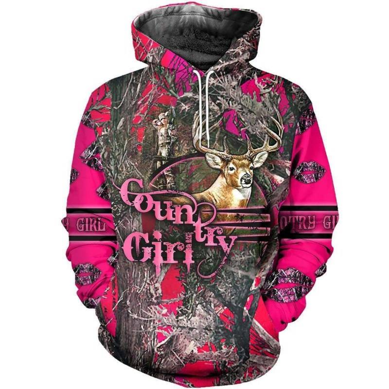 Deer Hunting 3D All Over Printed Hoodie BT051279