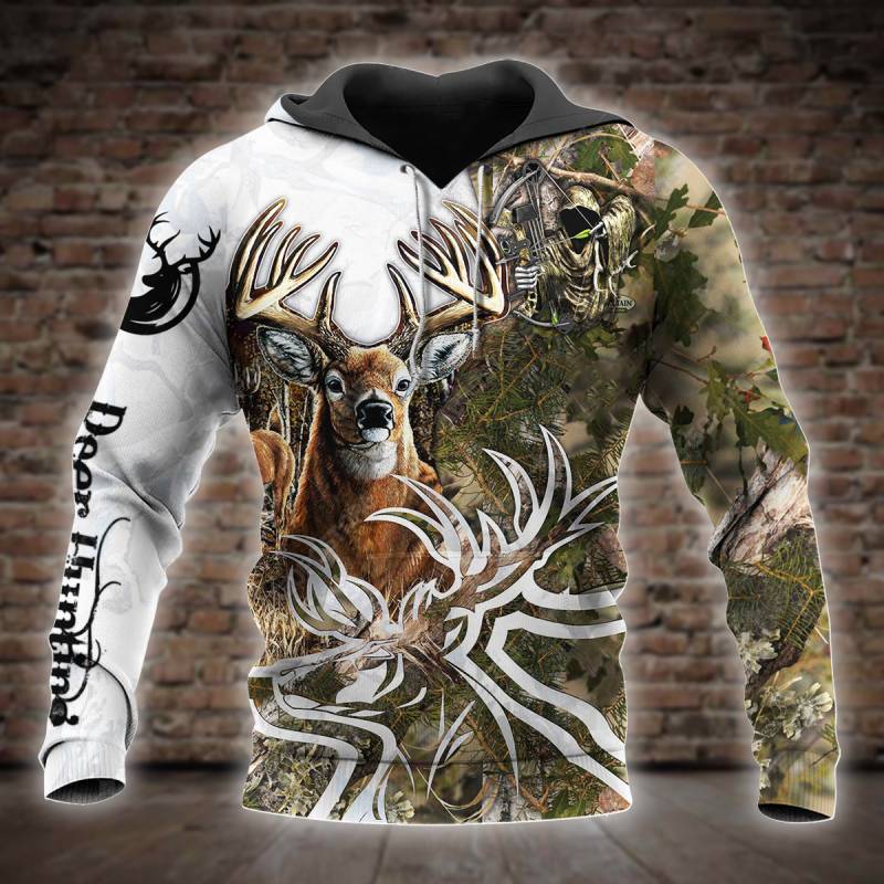 Deer Hunting 3D All Over Printed Hoodie – X091201