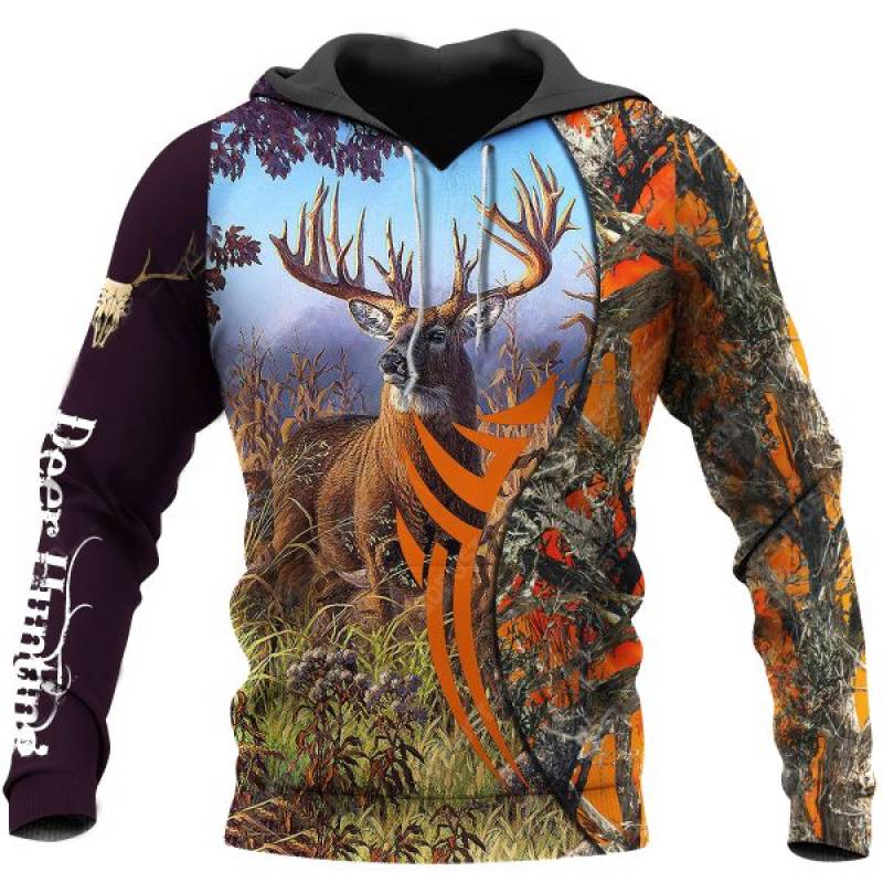 Deer Hunting 3D All Over Printed Hoodie BT051269