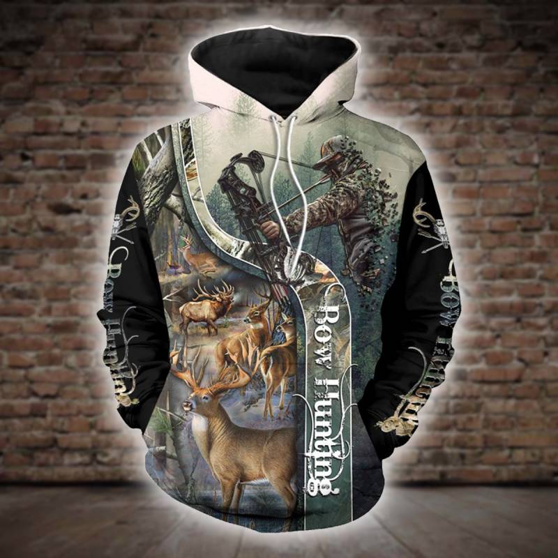 Bow Hunting 3D All Over Printed Hoodie – X121261