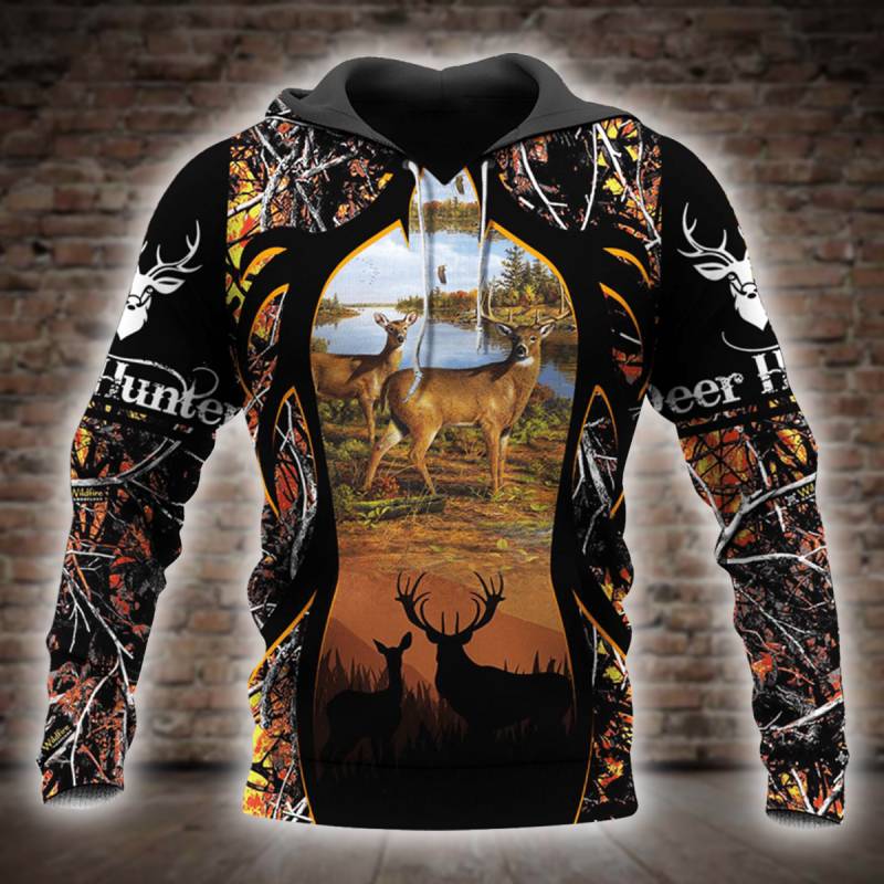 Deer Hunting 3D All Over Printed Hoodie X121253