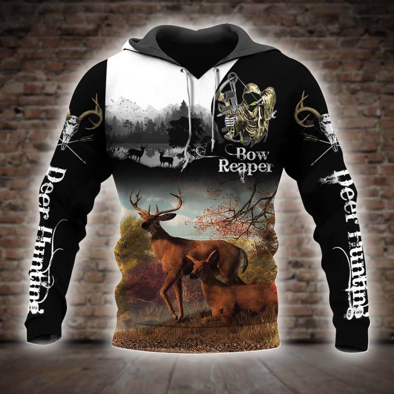 Deer Hunting 3D All Over Printed Hoodie X091291