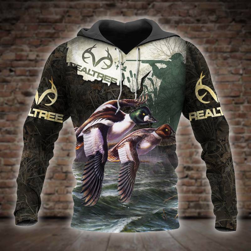 Cool Duck Hunting 3D All Over Printed Hoodie – X091209