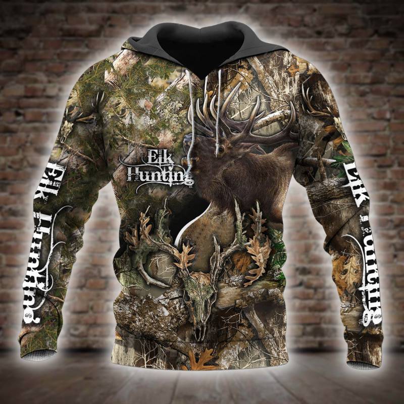 Beautifull Elk Hunting Art 3D All Over Printed Hoodie X091278