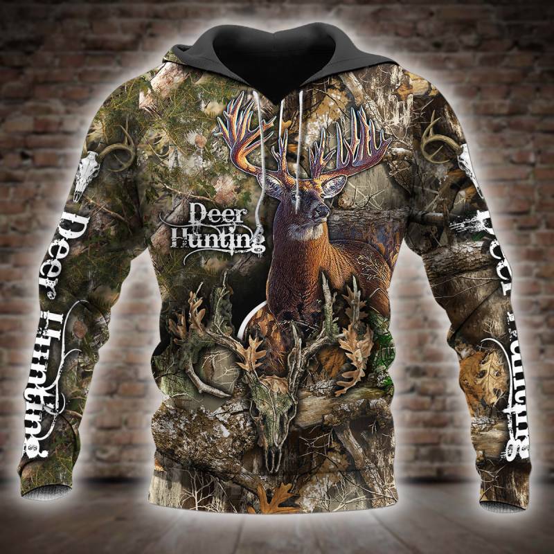 Beautifull Deer Hunting Art 3D All Over Printed Hoodie X111206