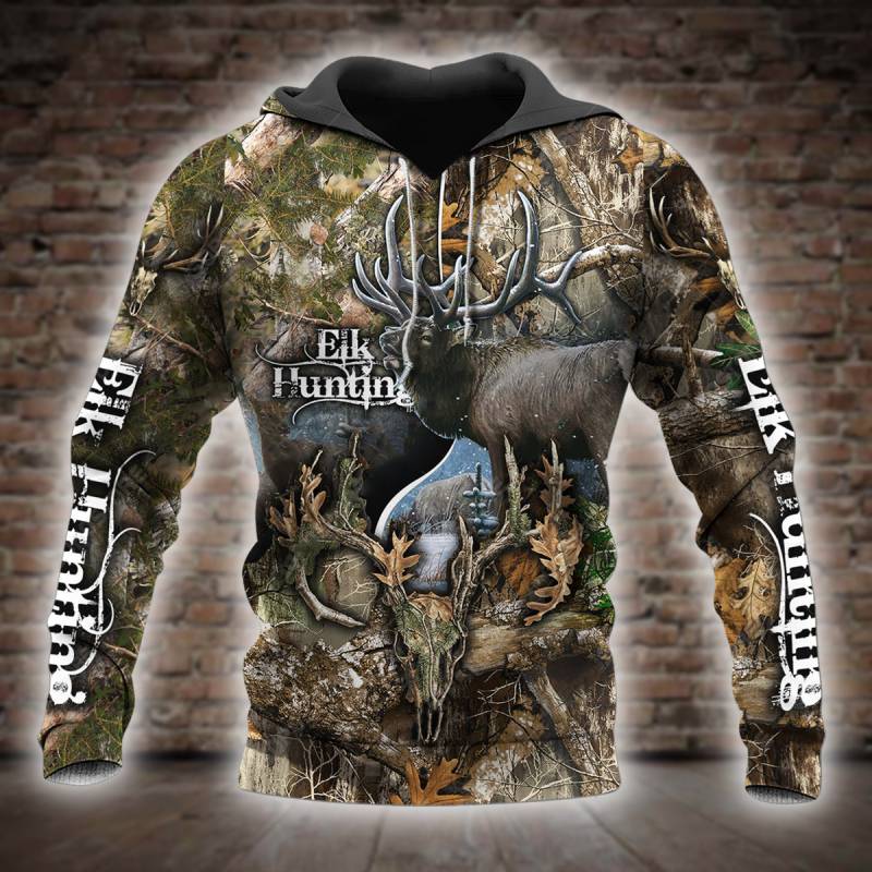 Beautifull Elk Hunting 3D All Over Printed Hoodie X111207