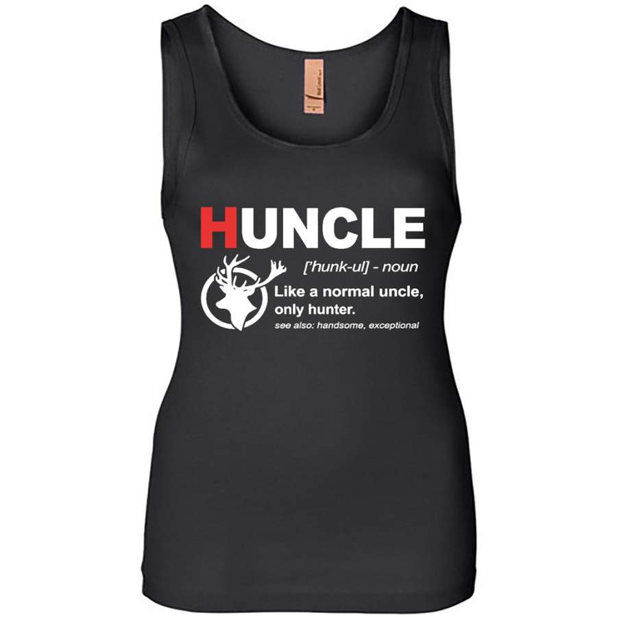 Huncle, Hunting Uncle, Like A Normal Uncle, Only Hunter – Womens Jersey Tank