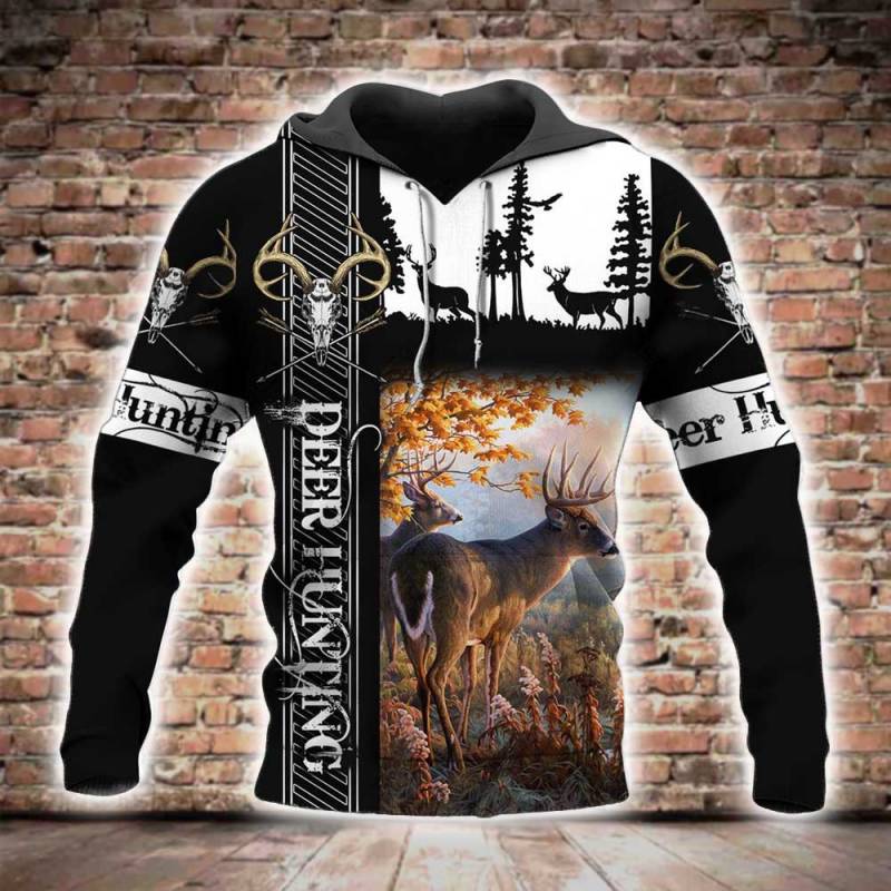 Deer Hunting 3D All Over Printed Hoodie BT261226