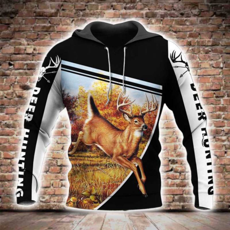 Deer Hunting All Over Printed Hoodie BT261203