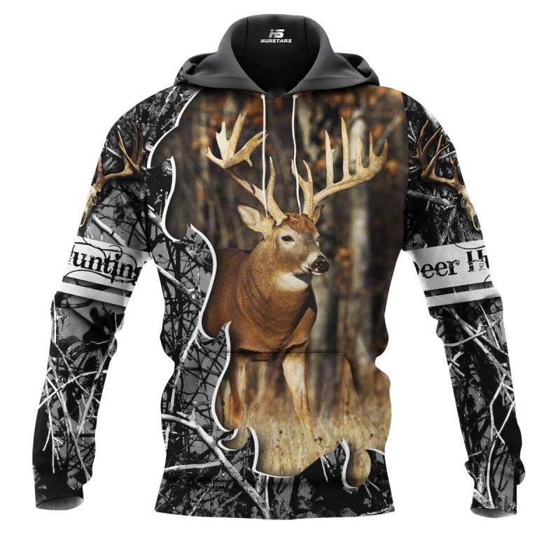 Deer Hunting All Over Printed Hoodie BT211278