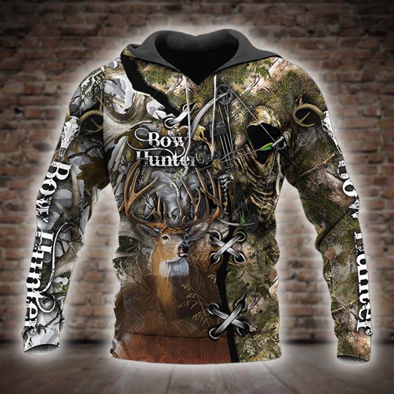 Bow Hunting All Over Printed Hoodie X231275