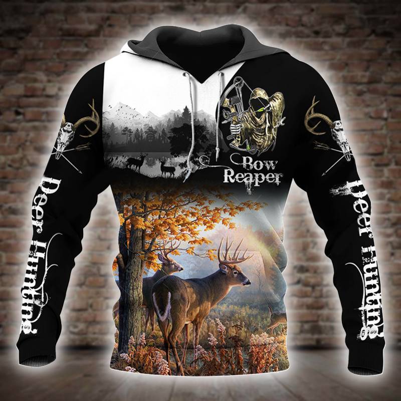 Deer Hunting All Over Printed hoodie X231287