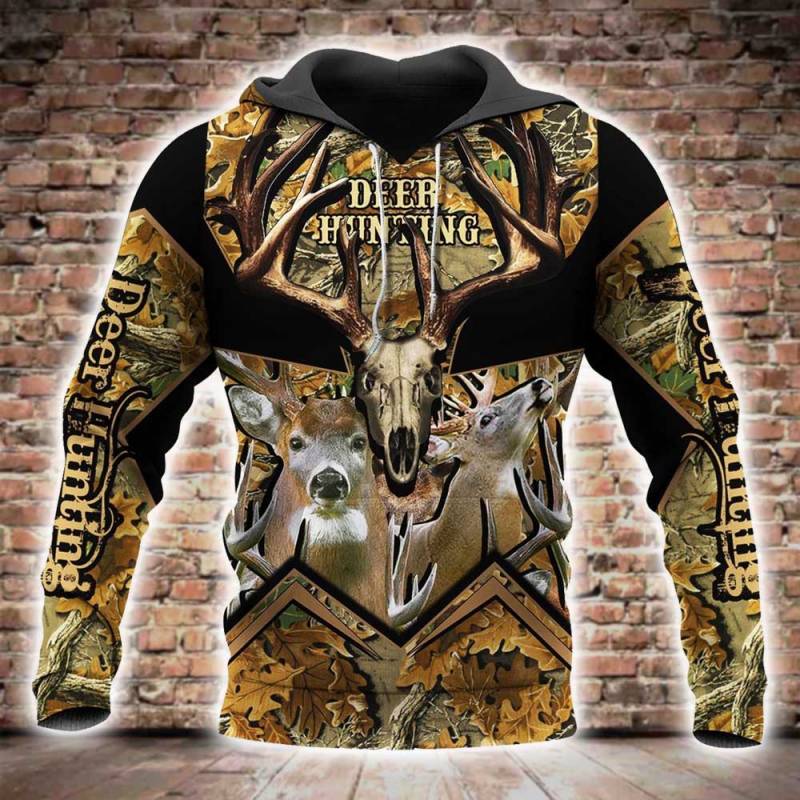 Deer Hunting All Over Printed Hoodie BT241241