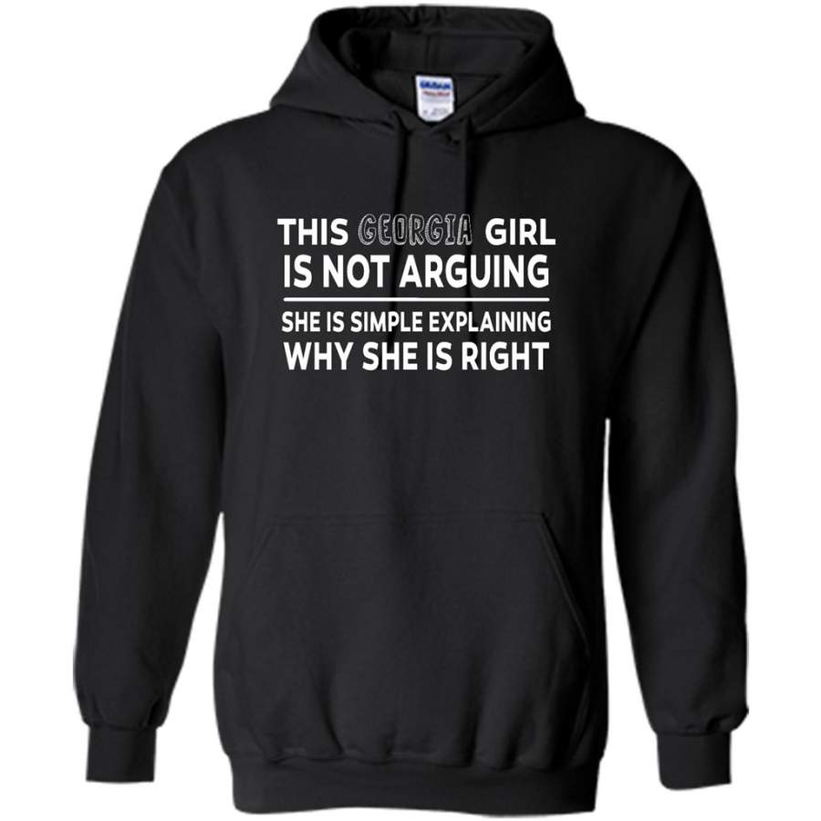 This Georgia Girl Is Not Arguing She Is Simple Explaining Why – Gildan Heavy Blend Hoodie