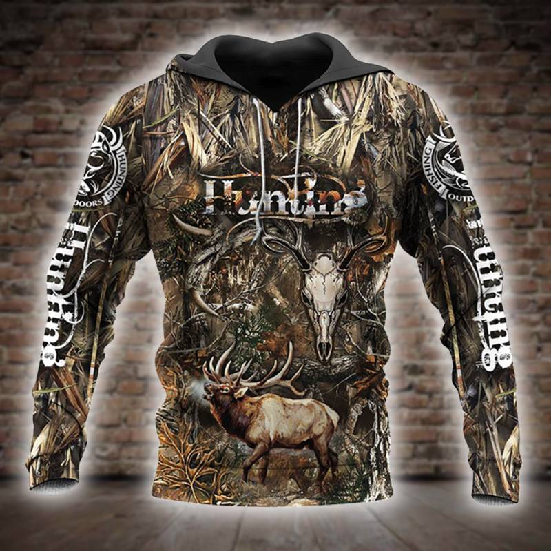 Beautiful Hunting All Over Printed Hoodie X241221