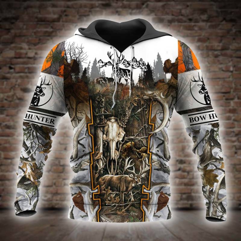 Bow Hunting All Over Printed Hoodie X251216