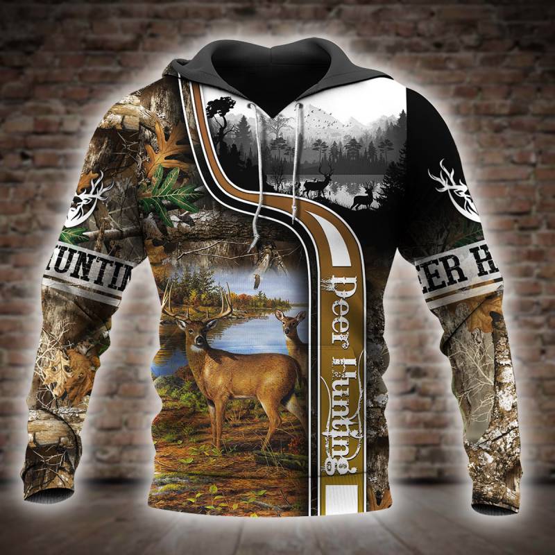 Deer Hunting 3D All Over Printed Hoodie X261212