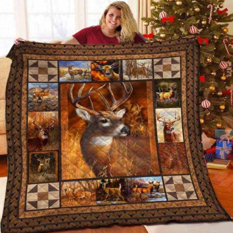 Deer Hunting ?C Full Of Beautifull Deer ?C Quilt M311219