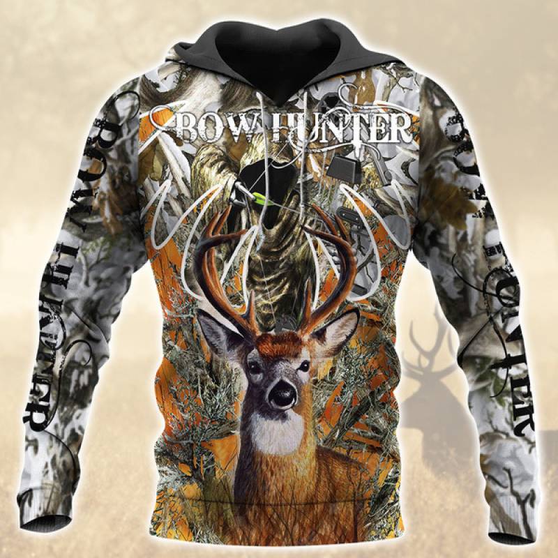 Deer Hunting All Over Printed Hoodie TT311207