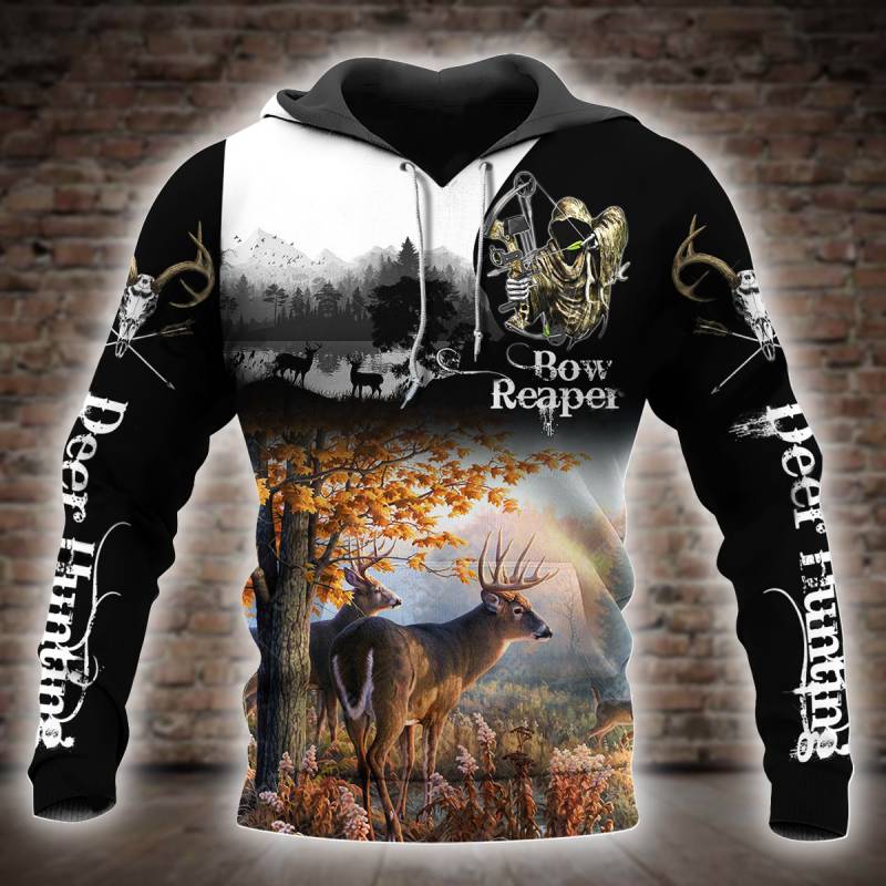 Deer Hunting All Over Printed Hoodie – X311280