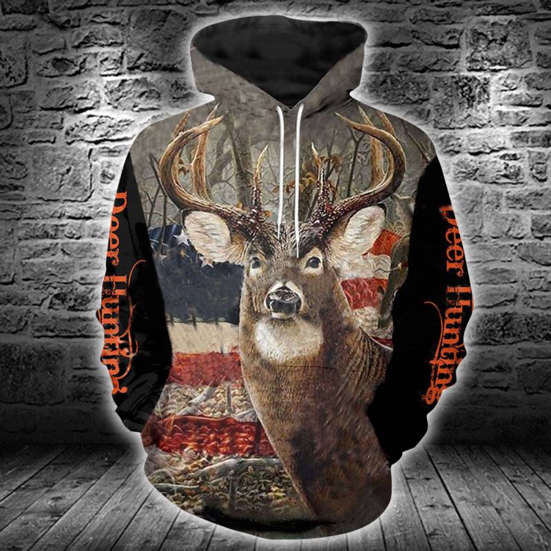 Deer Hunting All Over Printed Hoodie TT311226