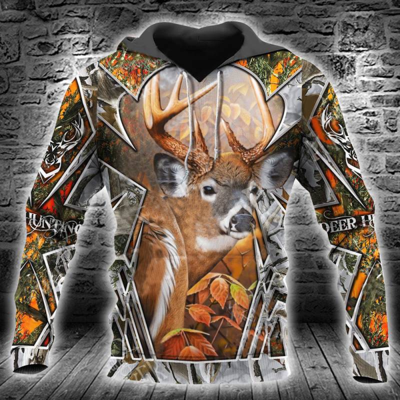 Beautiful Deer Hunting All Over Printed Hoodie TT311229