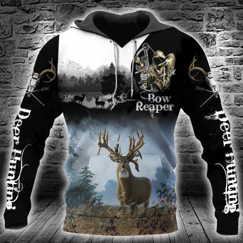 Deer Hunting All Over Printed Hoodie TT020106