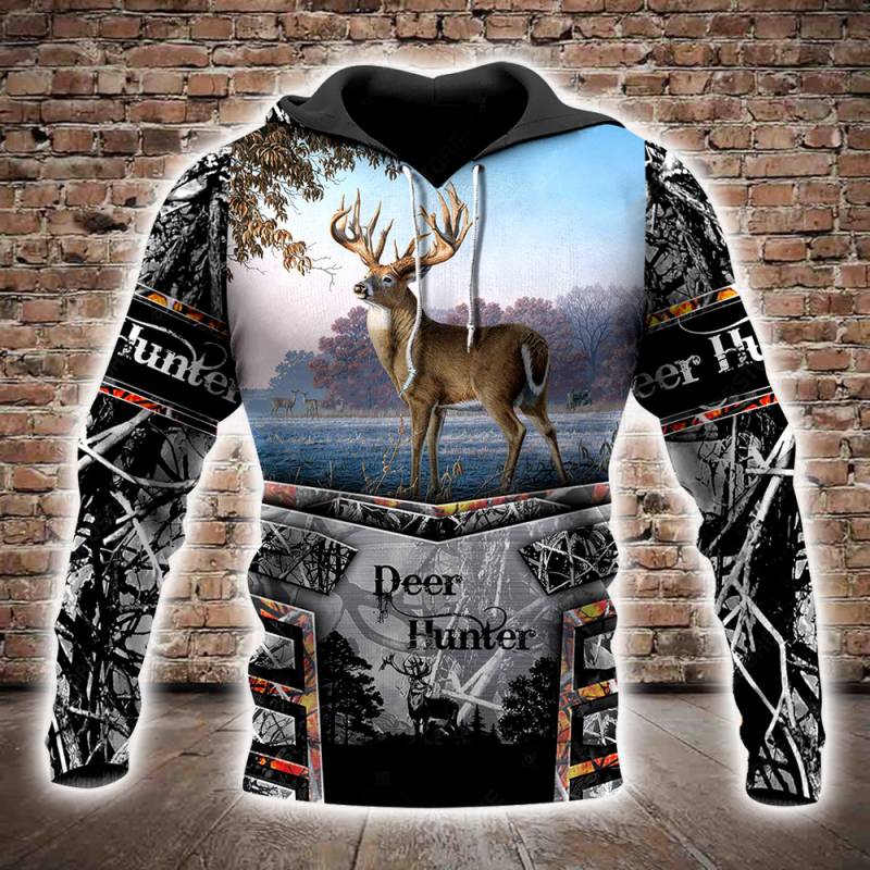 Deer Hunting All Over Printed Hoodie M311250