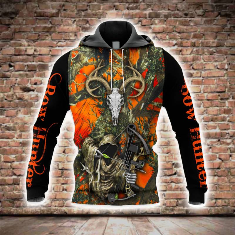 Bow Hunting All Over Printed Hoodie BT311235