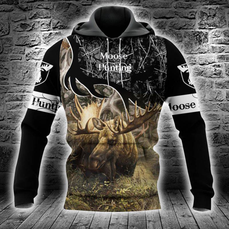 Deer Hunting All Over Printed Hoodie TT130227