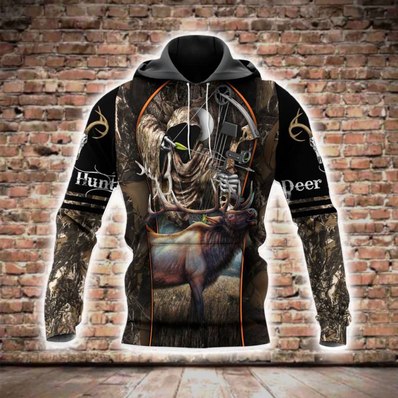 Deer Hunting All Over Printed Hoodie V130231