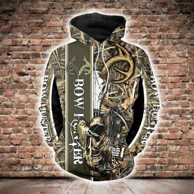 Bow Hunting All Over Printed Hoodie BT120207