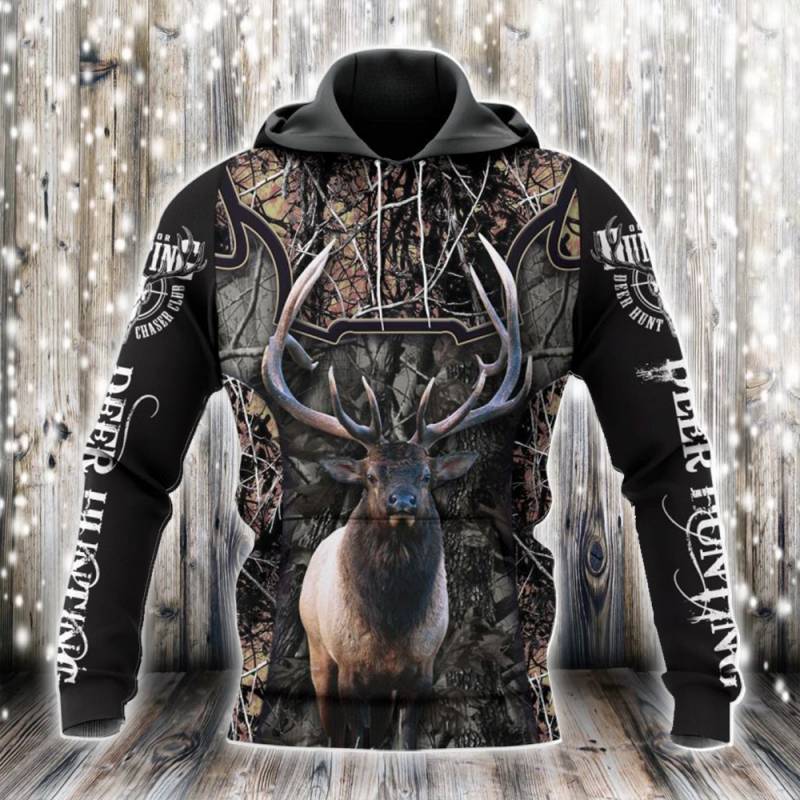 Deer Hunting All Over Printed Hoodie N110206