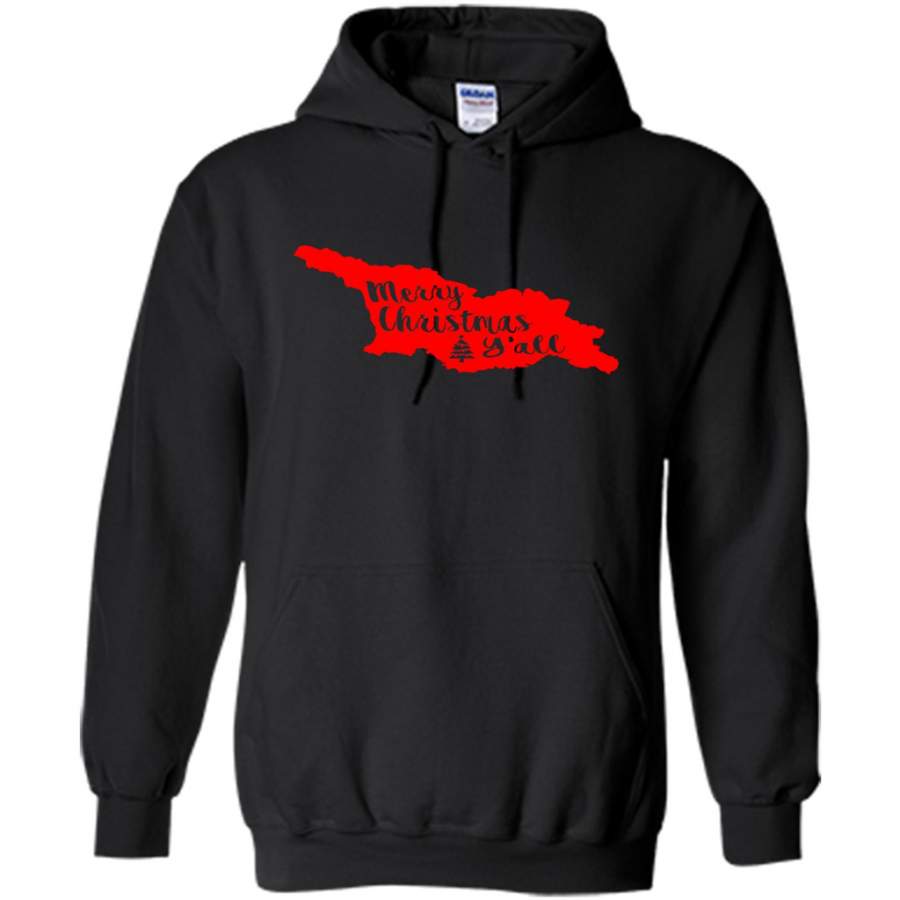 Merry Christmas Y’all Georgia Lover – Gildan Heavy Blend Hoodie