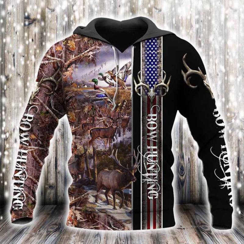 Bow Hunting All Over Printed Hoodie N140217