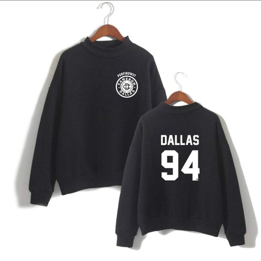 Cameron Dallas Fashion Print Fleece Catching Pullover Crew-neck Sweatshirt For Adult