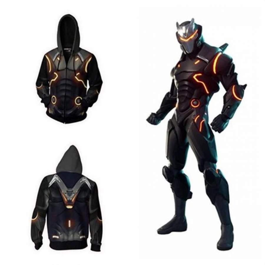 2019 New Adult Fortnite Omega Cozy Long Sleeve Hoodie Zip-Up Sweatshirt