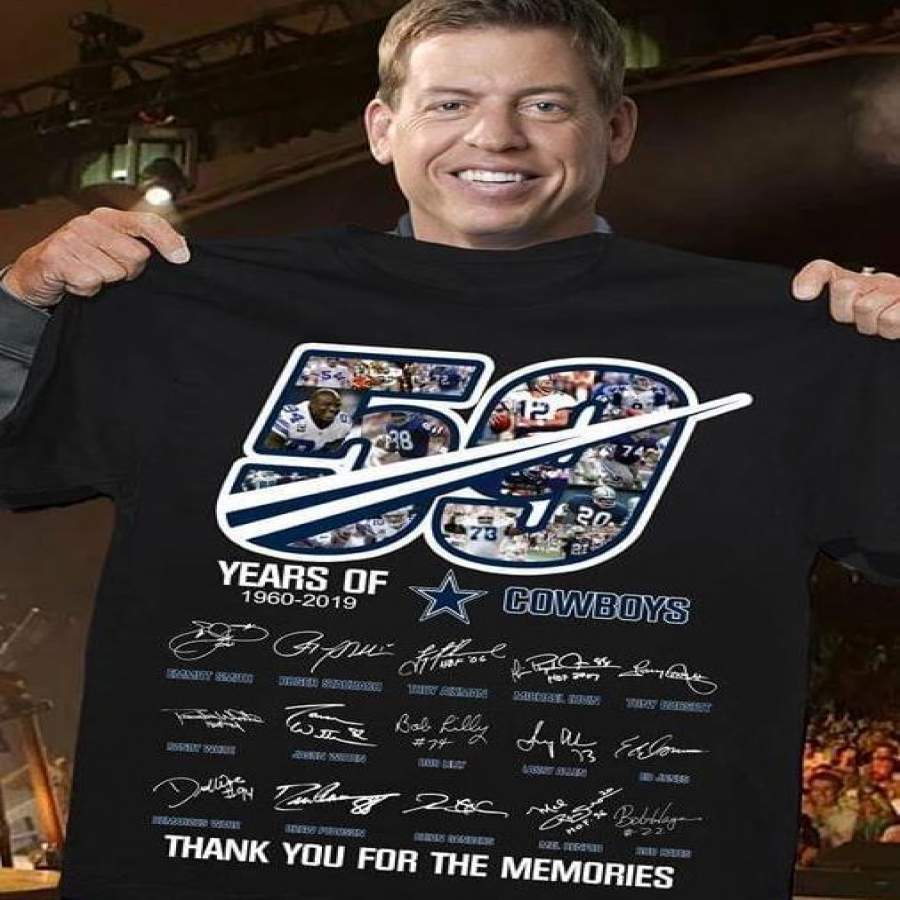 59 Years of Dallas Cowboys Signed Thank You for the Memories Shirt Trending Shirts Best Tee 2020