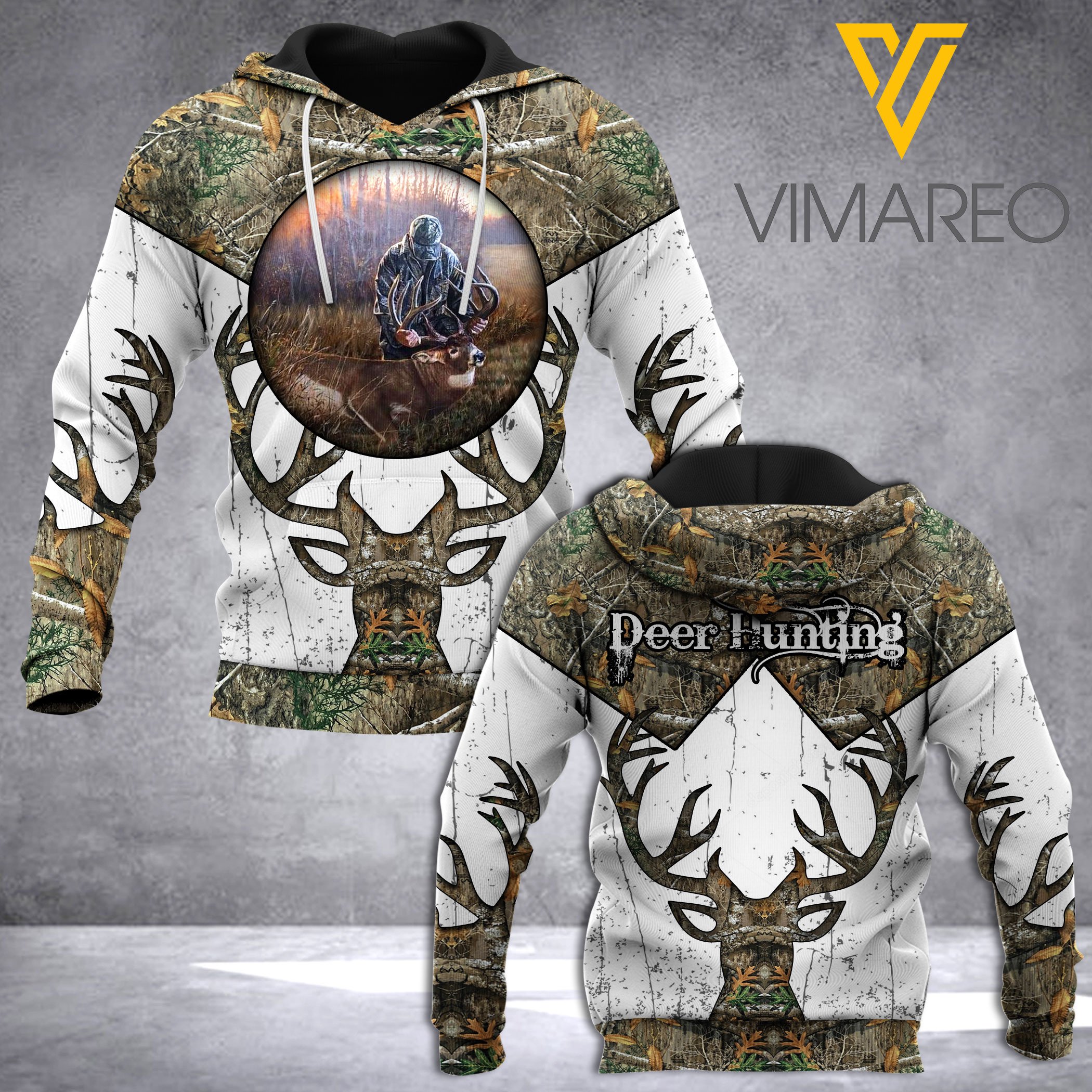 Deer Hunting Uniform Customize Hoodie 3D Tpm