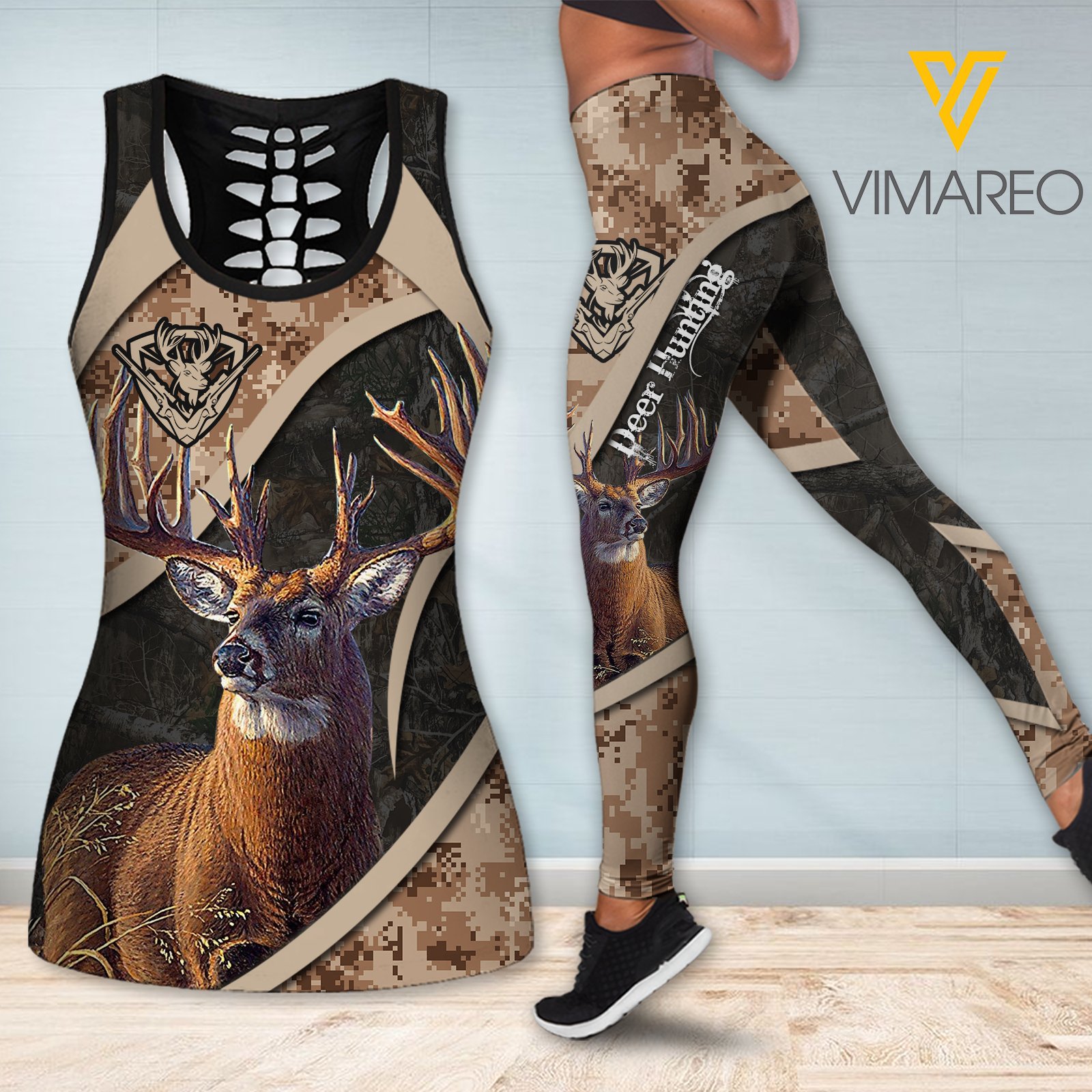 Deer Hunting Tank+Legging 3D Printed