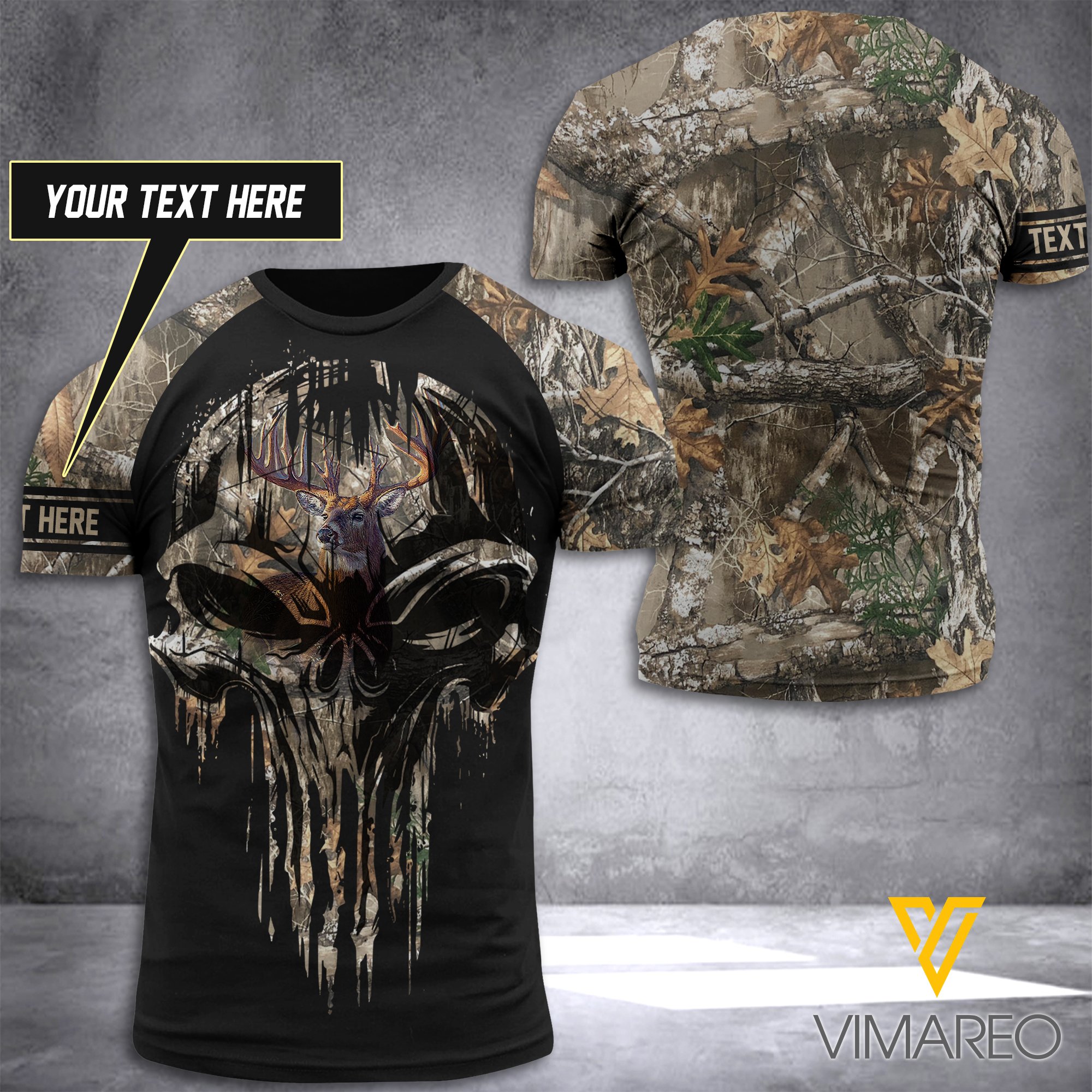 Deer Hunting Camouflage Customize T Shirt/Hoodie 3D Printed