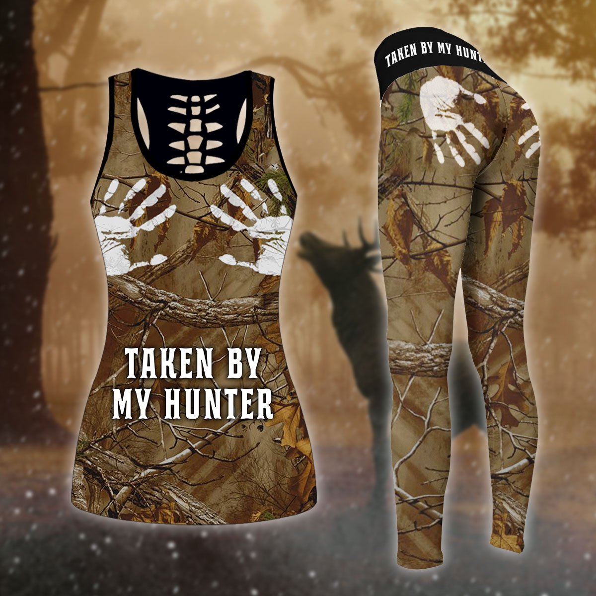 Deer Hunting Combo Tank + Legging Tt210315